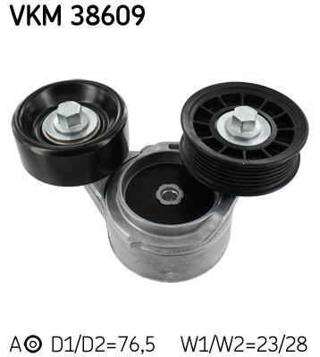 Rolo tensor da correia trapezoidal estriada SKF ref. VKM 38609